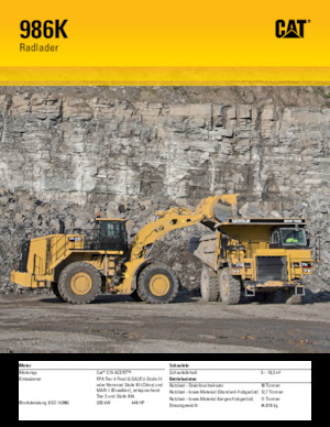 Cargadoras de ruedas Caterpillar 986K