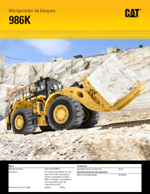 Cargadoras de ruedas Caterpillar 986K