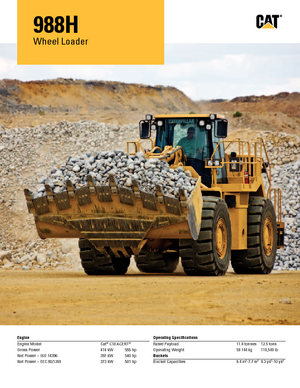 Cargadoras de ruedas Caterpillar 988H