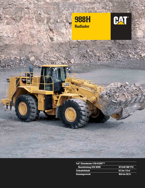 Cargadoras de ruedas Caterpillar 988H