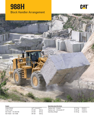 Cargadoras de ruedas Caterpillar 988H