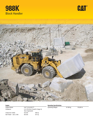 Cargadoras de ruedas Caterpillar 988K