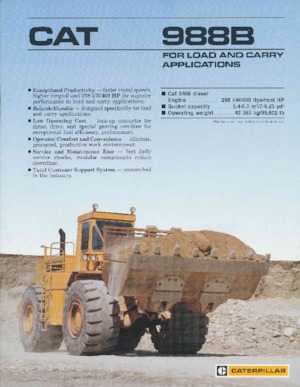 Cargadoras de ruedas Caterpillar 988B