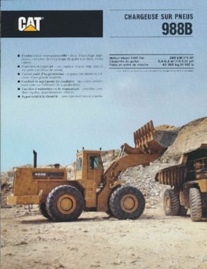 Cargadoras de ruedas Caterpillar 988B