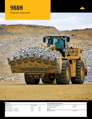 Cargadoras de ruedas Caterpillar 988H