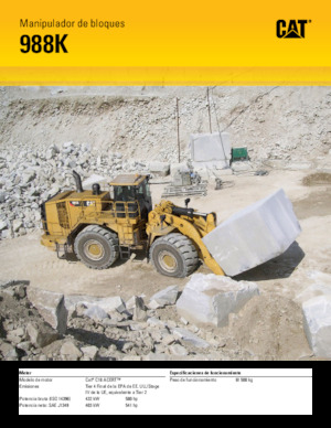 Cargadoras de ruedas Caterpillar 988K