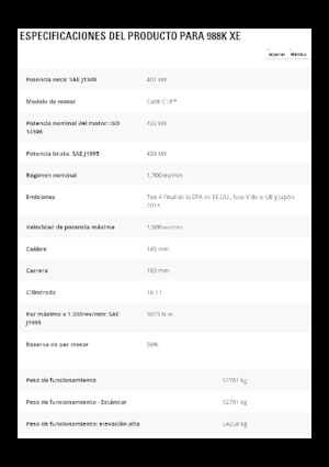 Cargadoras de ruedas Caterpillar 988K XE