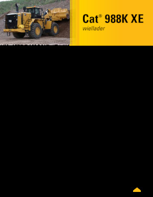 Cargadoras de ruedas Caterpillar 988K XE