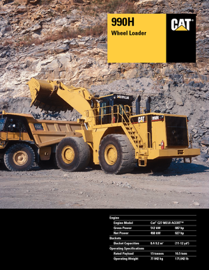 Cargadoras de ruedas Caterpillar 990H