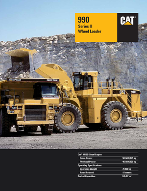 Cargadoras de ruedas Caterpillar 990 II