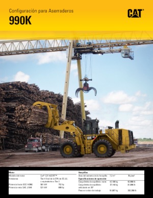 Cargadoras de ruedas Caterpillar 990K