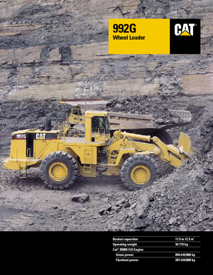 Cargadoras de ruedas Caterpillar 992 G