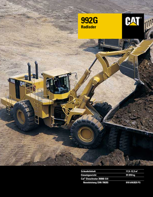Cargadoras de ruedas Caterpillar 992 G