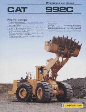 Cargadoras de ruedas Caterpillar 992C