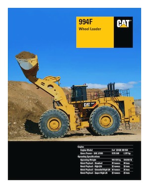 Cargadoras de ruedas Caterpillar 994F