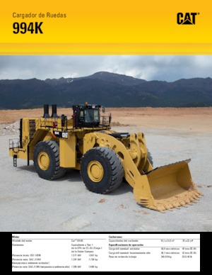 Cargadoras de ruedas Caterpillar 994K