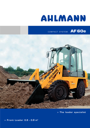 Cargadoras de ruedas Ahlmann AF 60 e