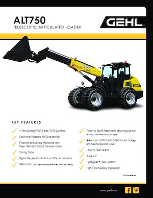 Cargadoras de ruedas Gehl ALT750