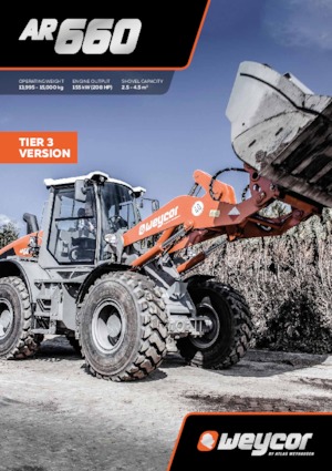 Cargadoras de ruedas weycor AR 660