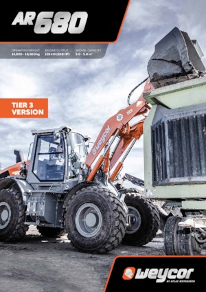 Cargadoras de ruedas weycor AR 680