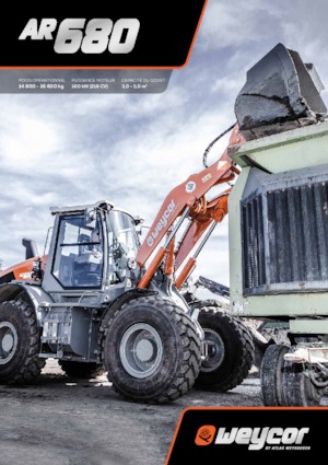 Cargadoras de ruedas weycor AR 680
