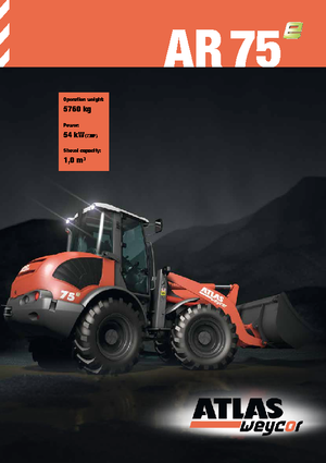 Cargadoras de ruedas Atlas-weycor AR 75 e