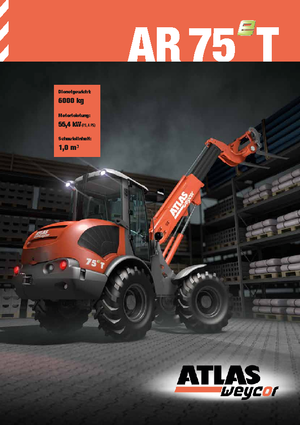 Cargadoras de ruedas Atlas AR 75 T