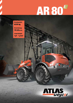 Cargadoras de ruedas Atlas AR 80 e