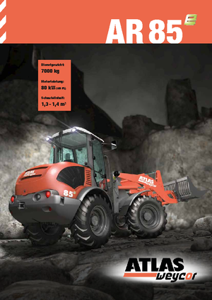 Cargadoras de ruedas Atlas AR 85 E