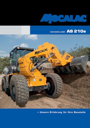 Cargadoras de ruedas Mecalac AS210e
