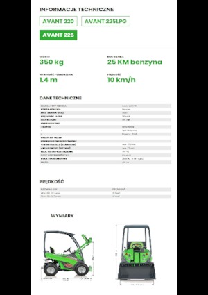 Cargadoras de ruedas Avant Tecno Avant 225
