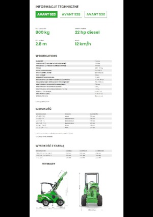Cargadoras de ruedas Avant Tecno Avant 523