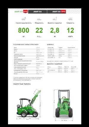 Cargadoras de ruedas Avant Tecno Avant 523