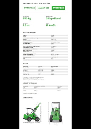 Cargadoras de ruedas Avant Tecno Avant 530