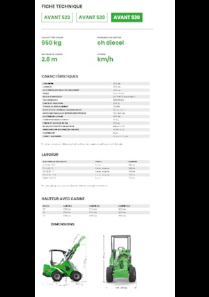 Cargadoras de ruedas Avant Tecno Avant 530