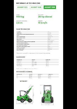 Cargadoras de ruedas Avant Tecno Avant 530