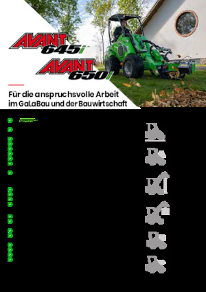 Cargadoras de ruedas Avant Tecno Avant 650