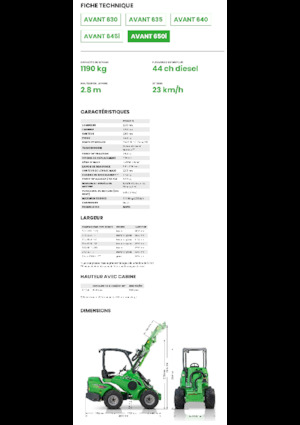 Cargadoras de ruedas Avant Tecno Avant 650