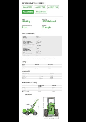 Cargadoras de ruedas Avant Tecno Avant 755i