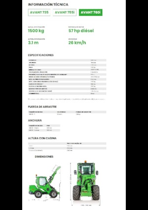 Cargadoras de ruedas Avant Tecno Avant 760i