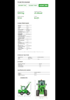 Cargadoras de ruedas Avant Tecno Avant 760i