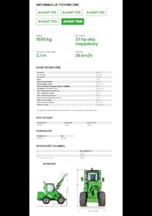 Cargadoras de ruedas Avant Tecno Avant 760i