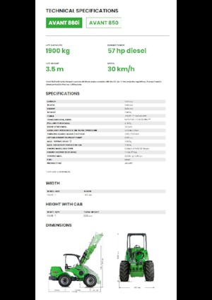 Cargadoras de ruedas Avant Tecno Avant 860i