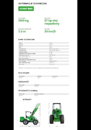 Cargadoras de ruedas Avant Tecno Avant 860i
