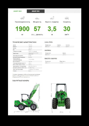 Cargadoras de ruedas Avant Tecno Avant 860i