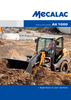 Cargadoras de ruedas Mecalac AX 1000