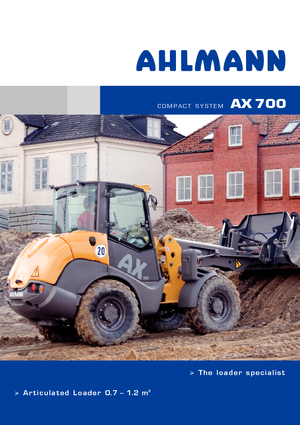 Cargadoras de ruedas Ahlmann AX 700