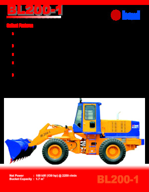 Cargadoras de ruedas Beml BL200-1