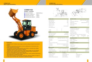 Cargadoras de ruedas Lonking CDM816D