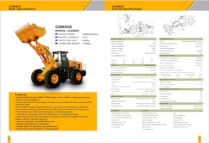 Cargadoras de ruedas Lonking CDM858